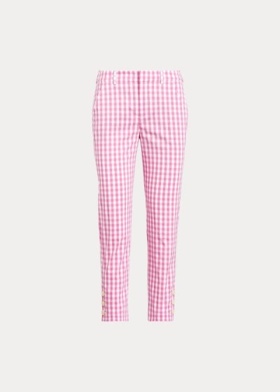 Pantalones Ralph Lauren Mujer Rosas - Stretch Golf Capri - DKXSL4351